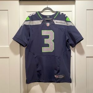 Nike NFL Elite Seattle Seahawks Jersey #3 Wilson